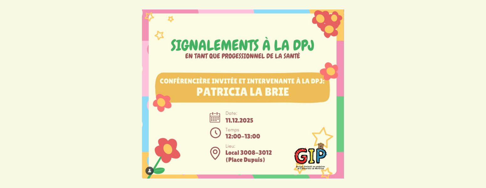 Conférence – Signalements à la DPJ