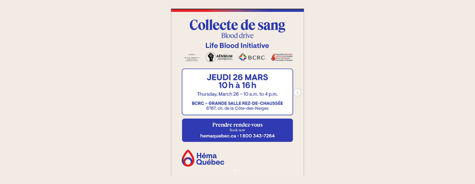 Collecte de sang Blood Drive