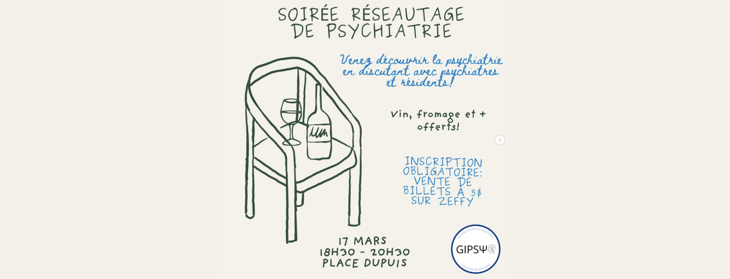 Soirée annuelle réseautage en psychiatrie