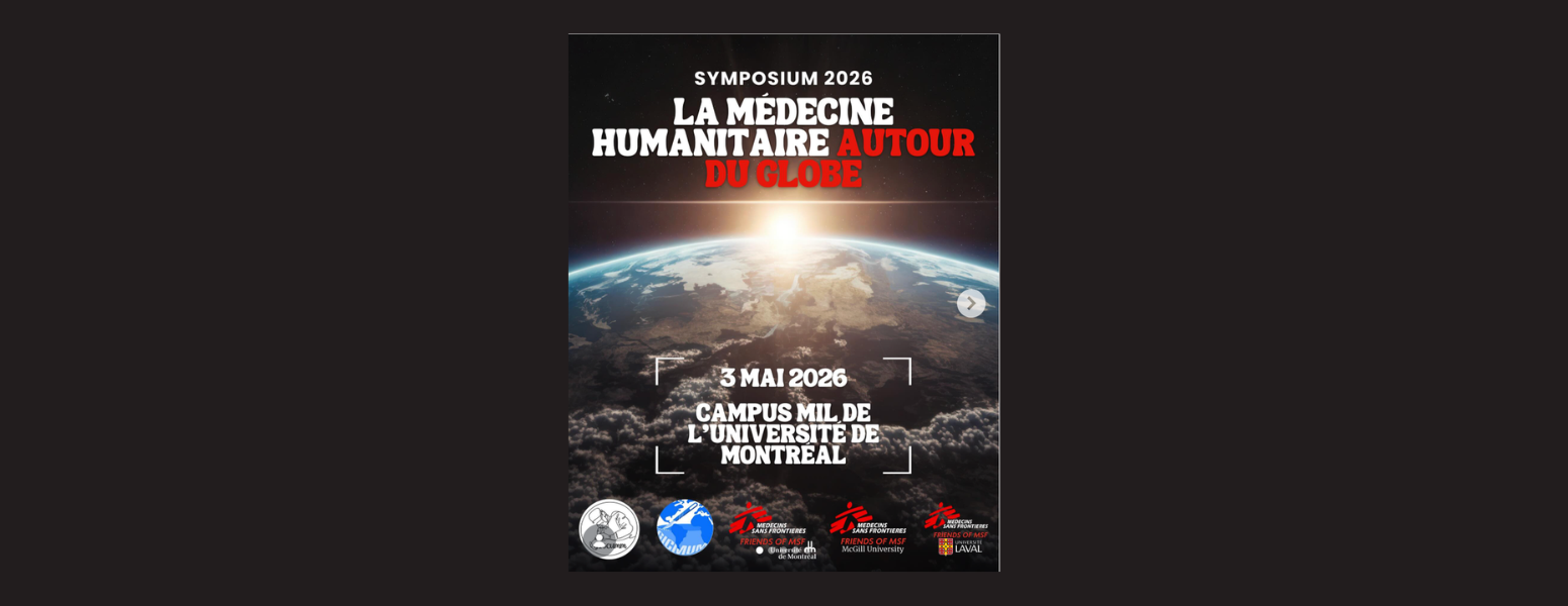 Symposium 2026 – La médecine humanitaire autour du globe