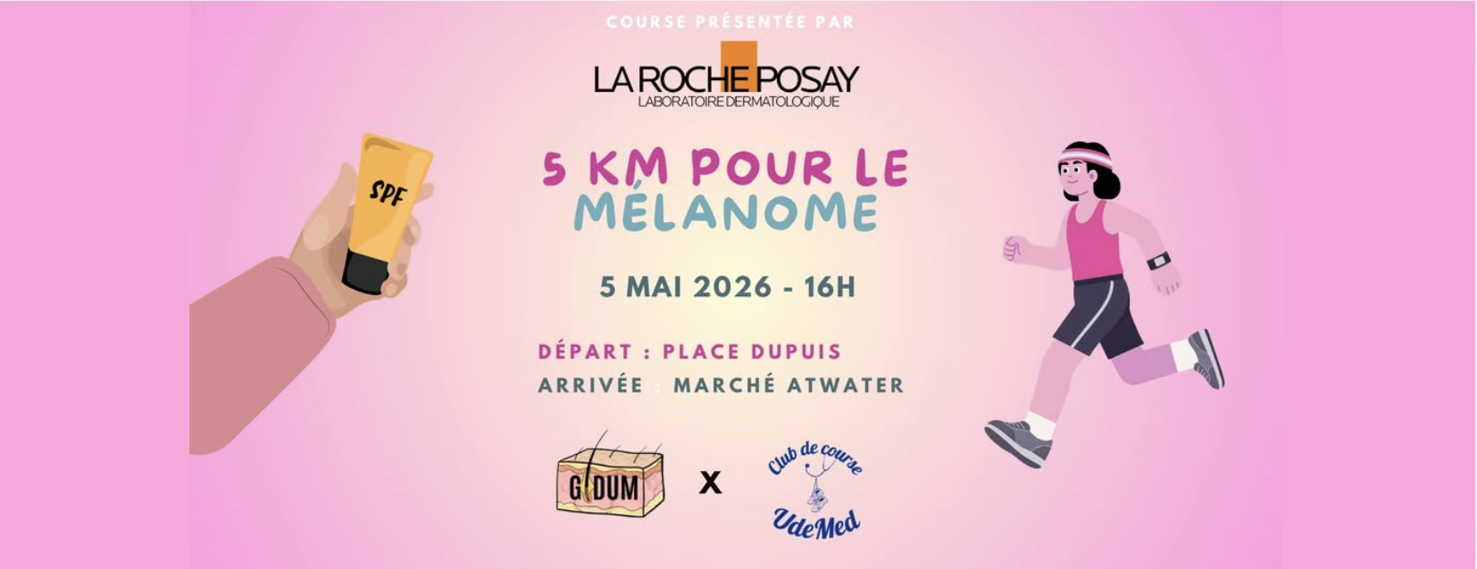 Course 5 km pour le mélanome