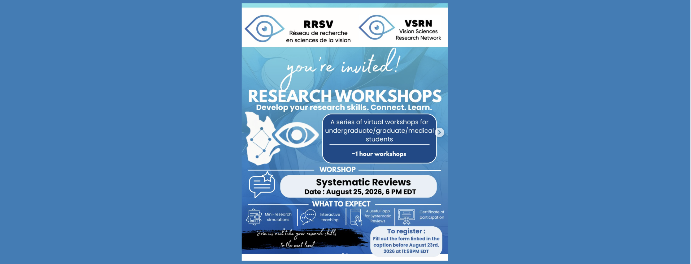 Séance des ateliers de recherche du RRSV