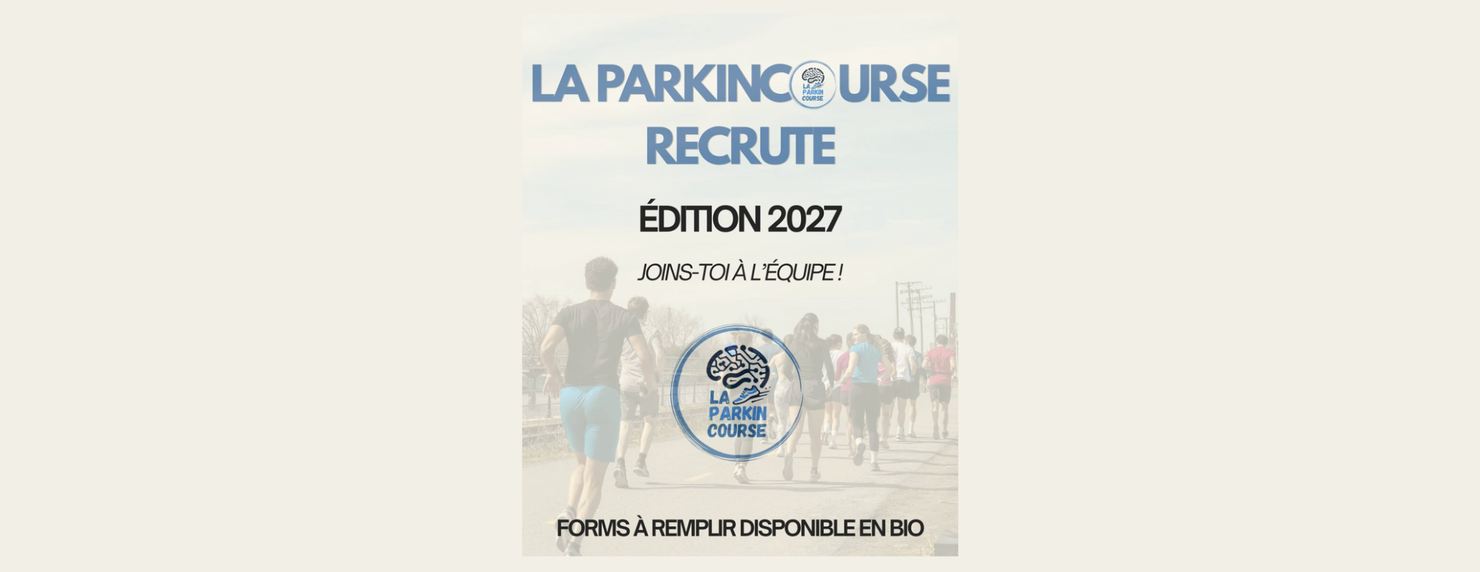 Recrutement: équipe Parkincourse édition 2027