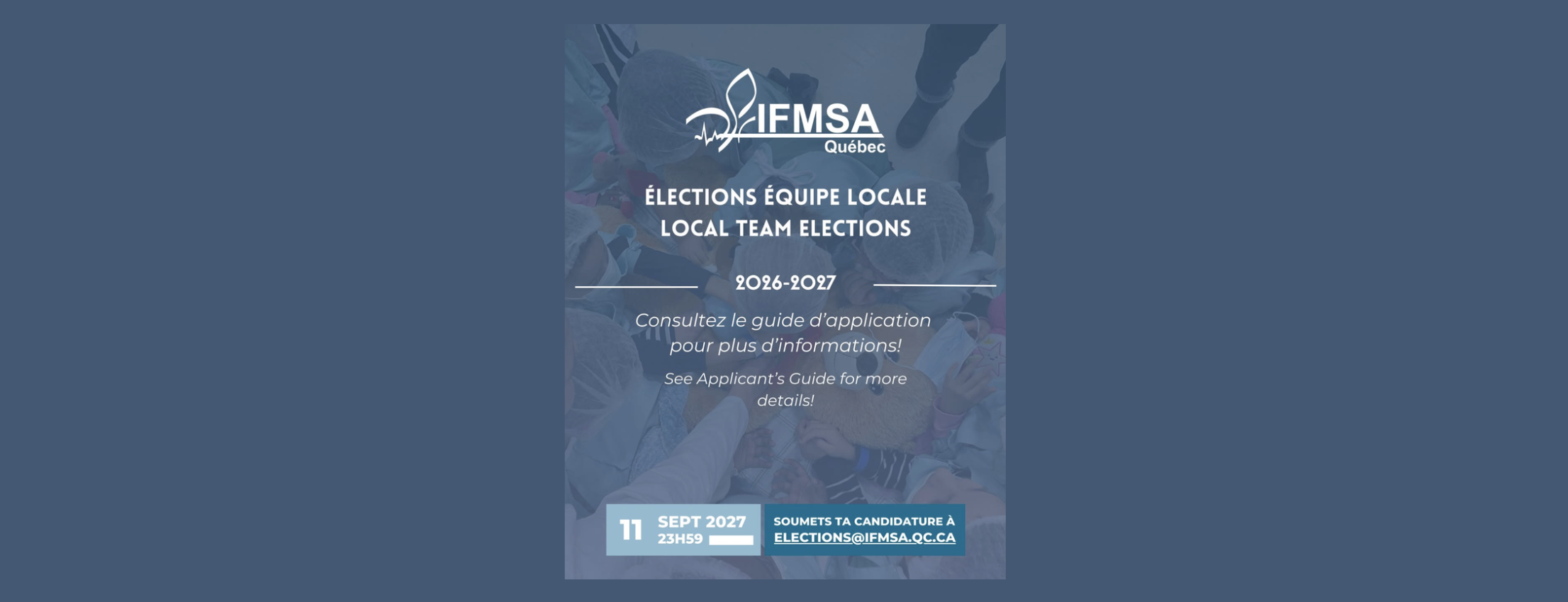 Premier tour des élections locales d’IFMSA-Québec