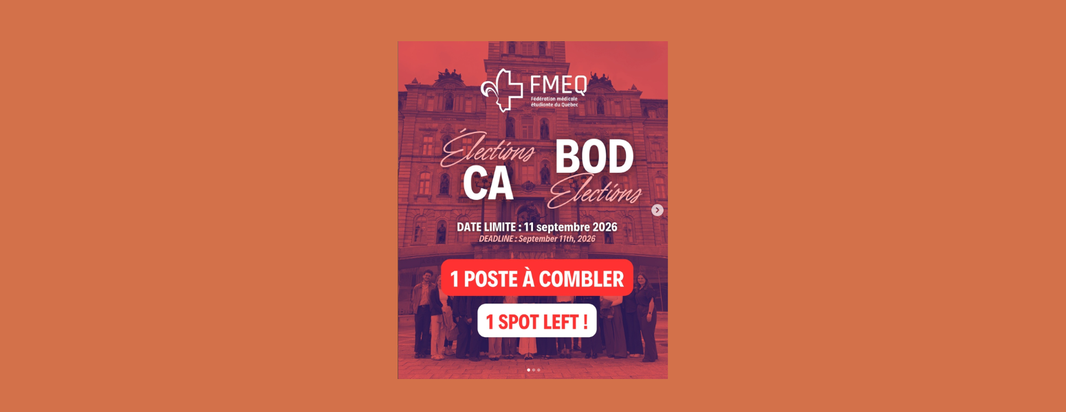 Élections CA – FMEQ