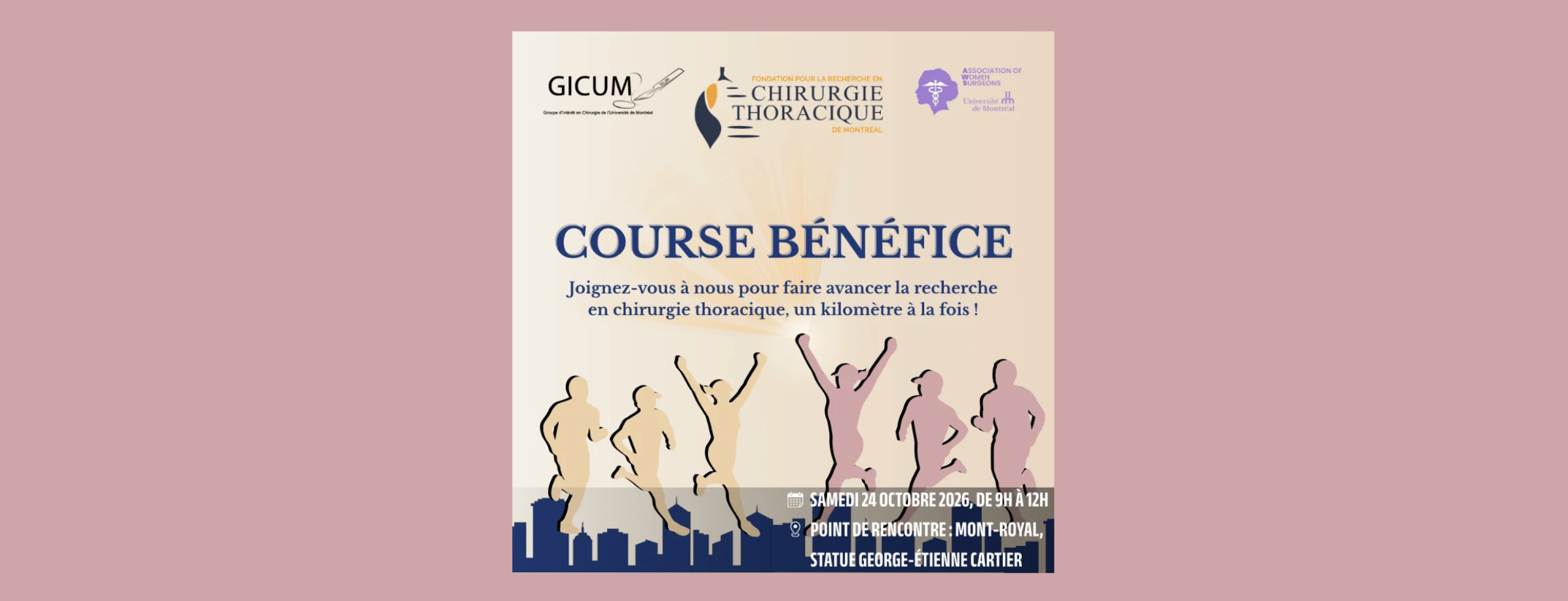 GICUM x AWS – Course bénéfice pour la recherche en chirurgie thoracique